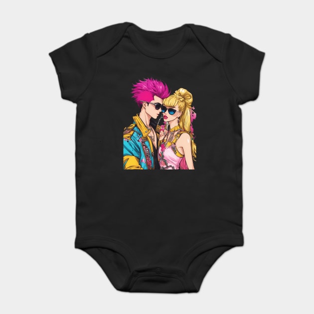 Boyfriend Girlfriend Baby Bodysuit by animegirlnft